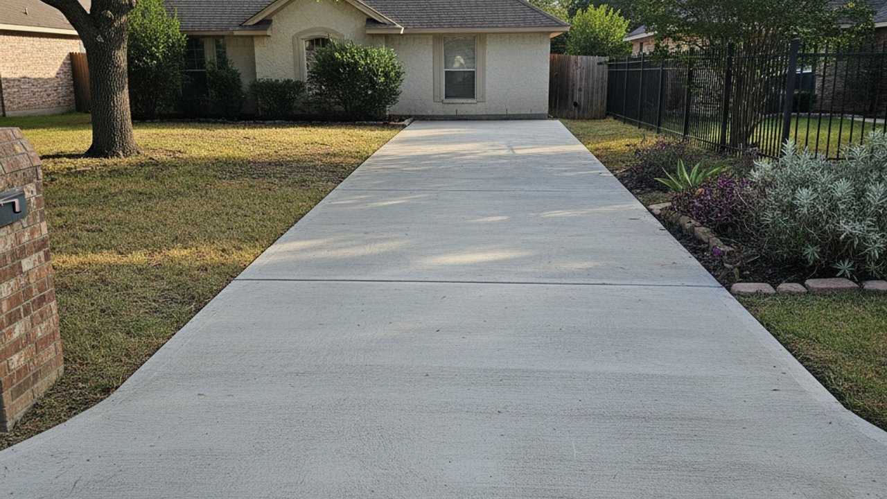 Concrete Patios completed by San Angelo Concrete in Ballinger, TX