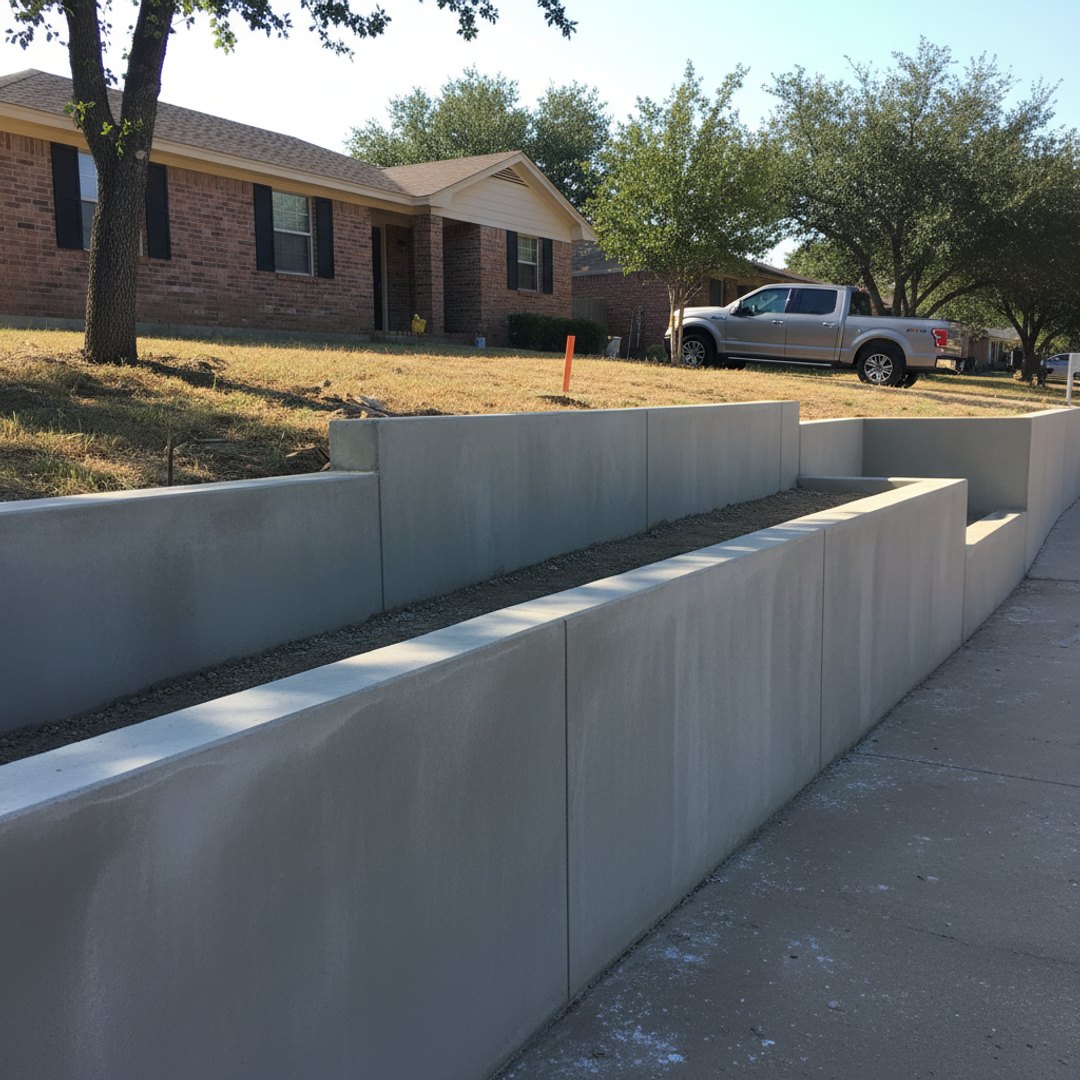 Concrete Sidewalks & Walkways completed by San Angelo Concrete in Robert Lee, TX