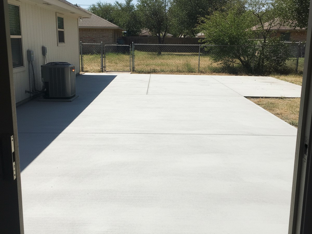 Stamped Concrete completed by San Angelo Concrete in Ballinger, TX